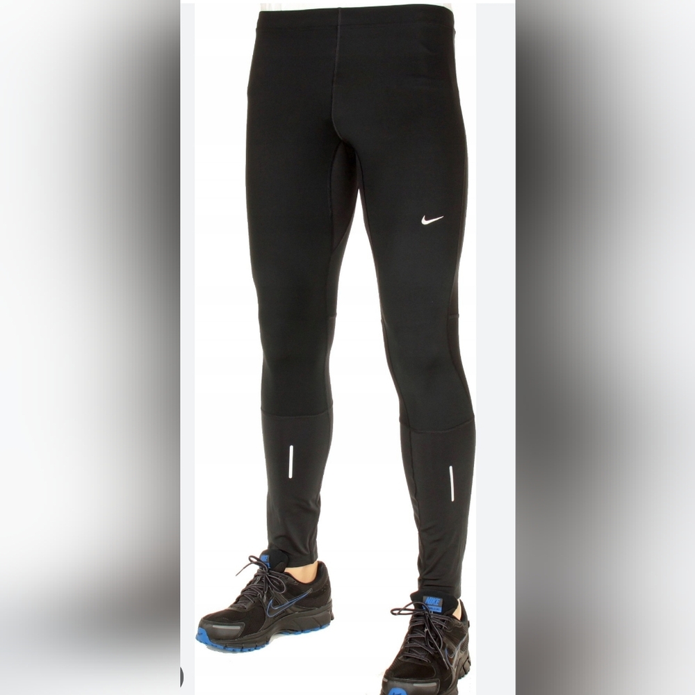 Nike Black 🖤Running Tights with White Swoosh